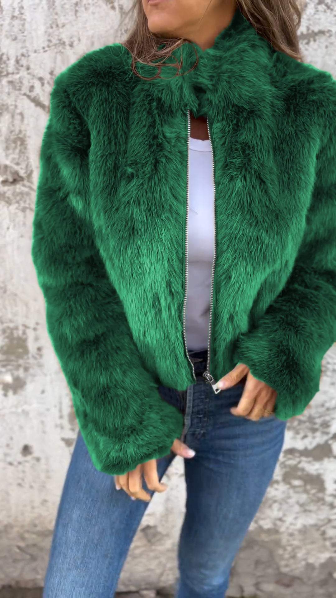 Sarah - Faux Fur Jacket